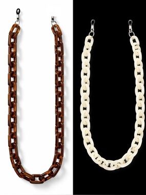 Vintage plastic chain link glasses holders or necklaces.